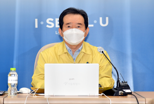 정세균 국무총리가 코로나19 방역에 대해 당부 하고 있다[사진=국무총리실]