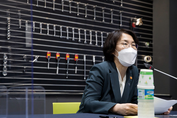 전임상 시험 데이터의 수집, 공유를 위한 온라인 간담회 개최[사진=과학기술정보통신부 임혜숙 장관]