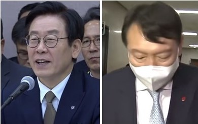 최근 차기 정치 지도자 선호도 조사에서 각 후보마다 상승,하락세가 큰폭으로 바뀌고 있다[사진=티비 화면 촬영 캡쳐]