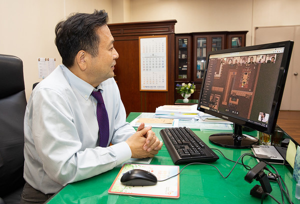 (사진=국회도서관은 메타버스를 활용한  직원회의를 가졌다.)