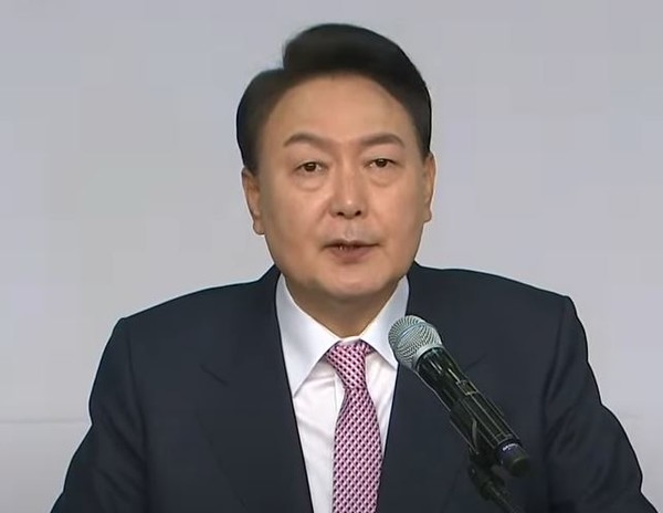 감사 인사말을 윤석열 대통령 당선인[사진=티비화면 캡쳐]