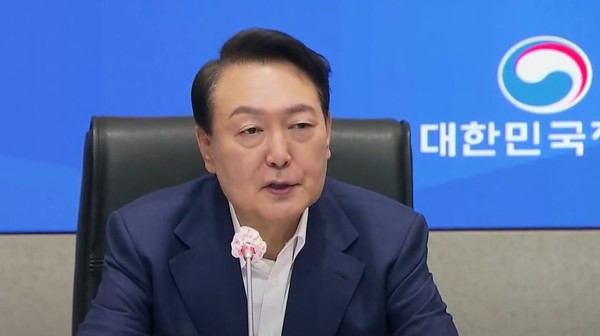 이날 윤석열 대통령은 방역에 한치의 빈틈이 없도록 준비하라고 지시했다[사진=티비화면 캡쳐]