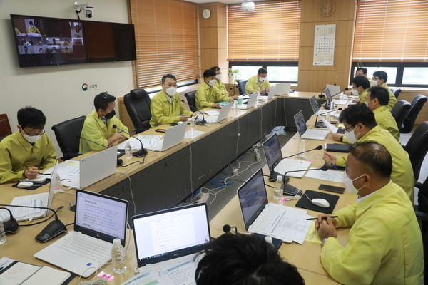비상대책회의 모습 [사진=조달청]