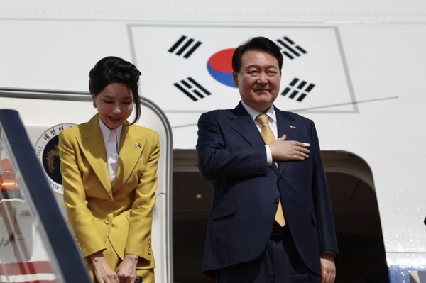 윤석열 대통령은  다음달 말경  미국을 방문한다 [사진=지난 중동 지역국빈 방문시 대통령실 ]