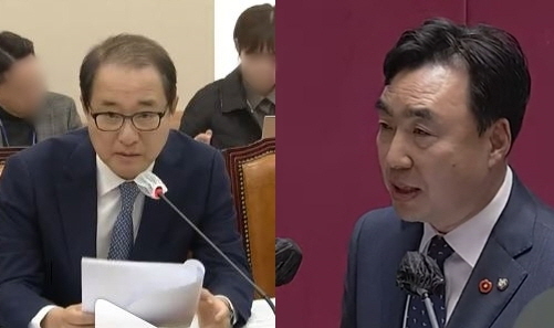 무소속 윤관석(63) 의원(사진우) 과 이성만(62) 의원(사진 좌측)에 대해 각각 정당법 위반 혐의로 구속영장을 청구했다[사진=국회의원 인스타그램 ]