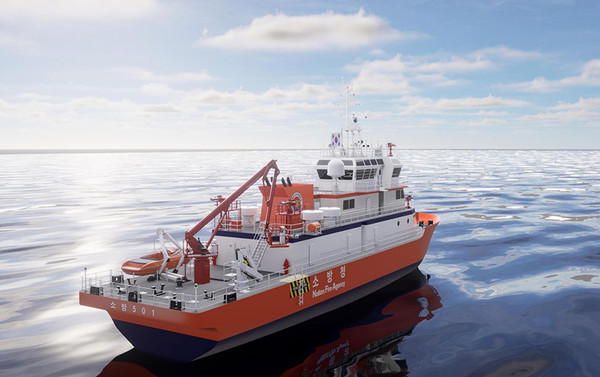 500톤급 소방선 외형 시안 (사진=소방청)