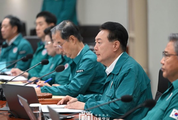 을지국무회의를 주재하고 있는 윤석열 대통령 [사진=대통령실]