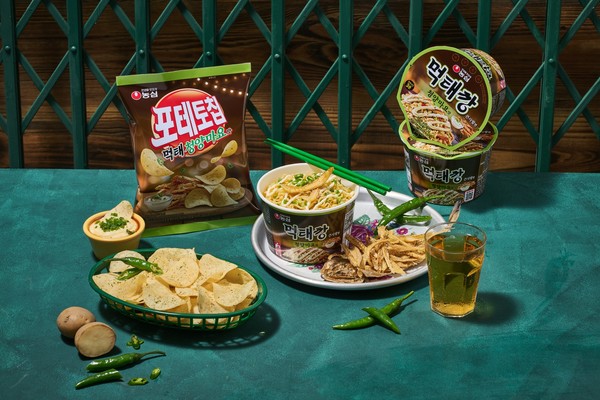 농심 포테토칩 먹태청양마요맛과 먹태깡큰사발면 (사진=농심)