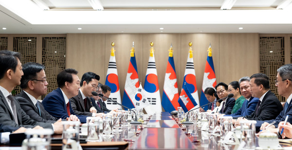한-캄보디아 정상회담 (사진=대통령실)