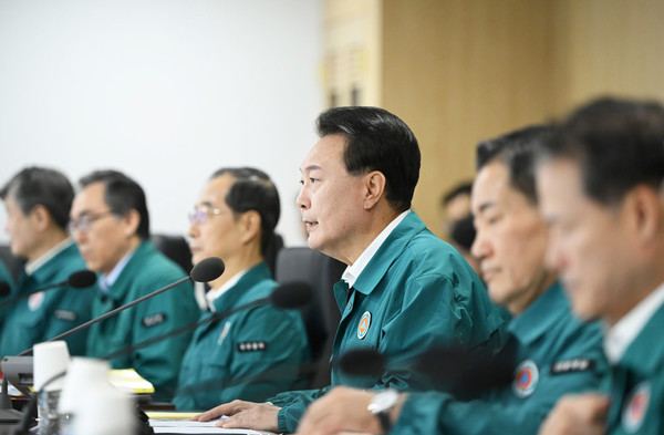 윤석열 대통령은 19일 용산 대통령실에서 을지 및 제36회 정례 국무회의를 주재했다. (사진=대통령실)