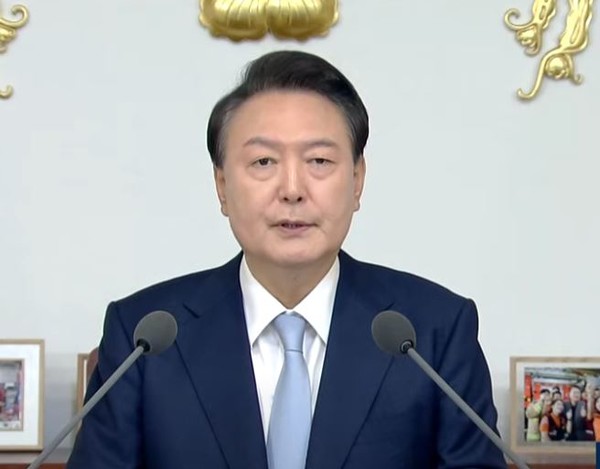 윤석열 대통령이 취임이후 두번째 국정 브리핑을 했다[사진=대통령실 ktv화면캡쳐]