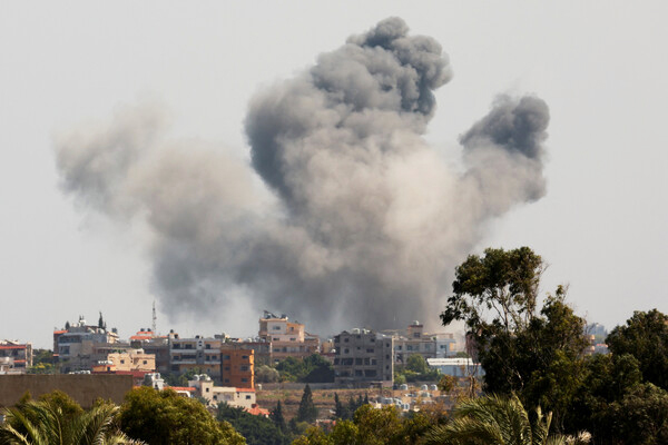 이스라엘군의 레바논 남부 폭격 사진 (사진=로이터통신)