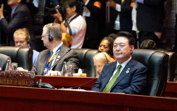 윤석열 대통령이 11일(현지시간) 인태지역 내 최고위급 전략 포럼인 동아시아정상회의(EAS)에 참석했다.(사진=대통령실)