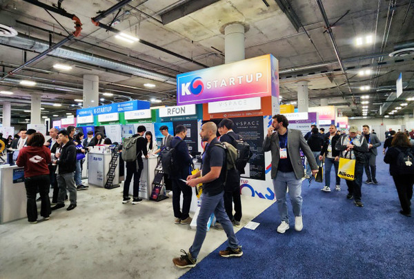 ‘국제전자제품박람회(CES) 2025’ K-스타트업 통합관 전경 (사진=중소벤처기업부)