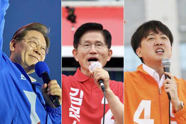 유세하는 이재명·김문수·이준석 후보 (사진=각 당 홈페이지, 뉴스피플 편집)