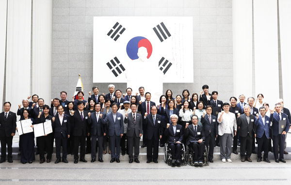 지난 21일 서울 용산구 백범김구기념관에서 열린 광복 80주년 기념사업 추진위원회 출범식 (사진=국무총리실)