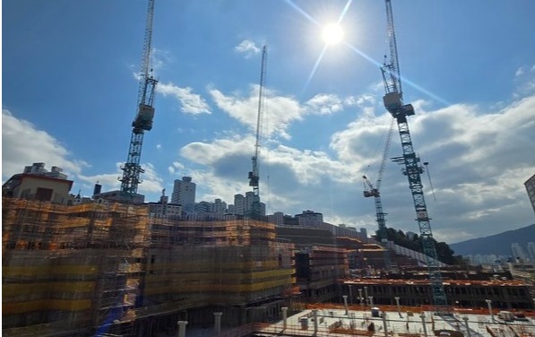 부산해운대구 재건축 현장 [사진=시사뉴스피플]