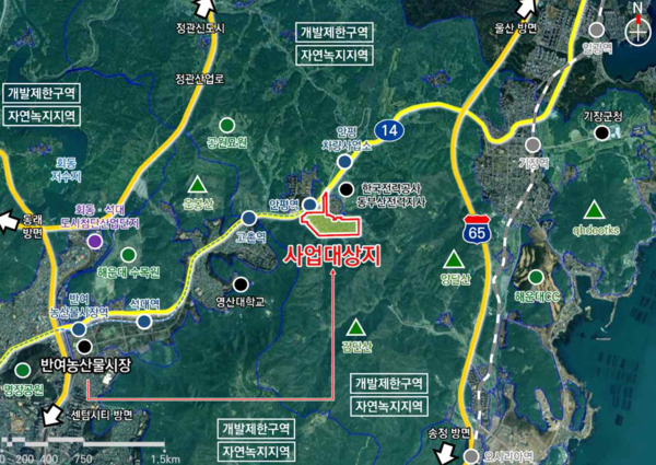 (사진=반여농산물도매시장 이전 위치도)