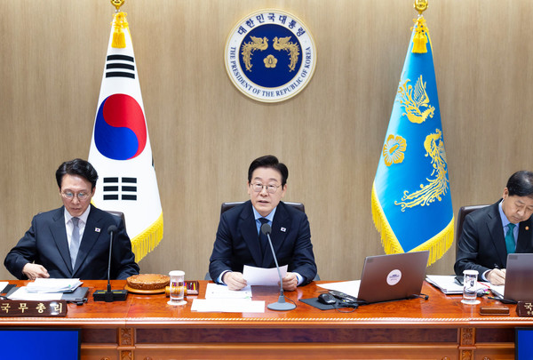 지난 11일 이재명 대통령 국무회의를 주재하고 있다.(사진=대통령실)
