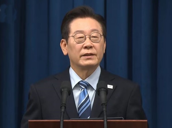 직접 발표하는 이재명 대통령 [사진=티비화면 촬영 캡쳐]