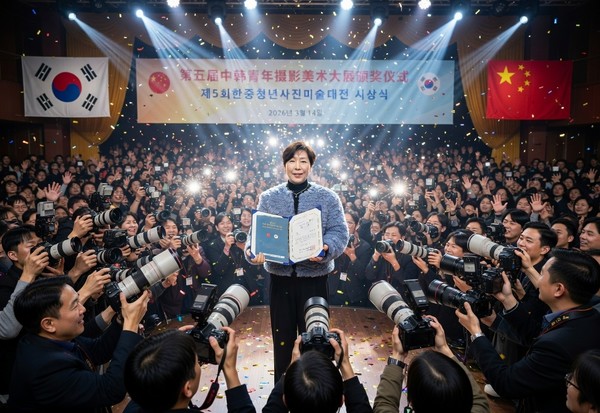 제 5회 한중사진미술대전에서 '영예의 대상'을 수상받은 이응선 작가