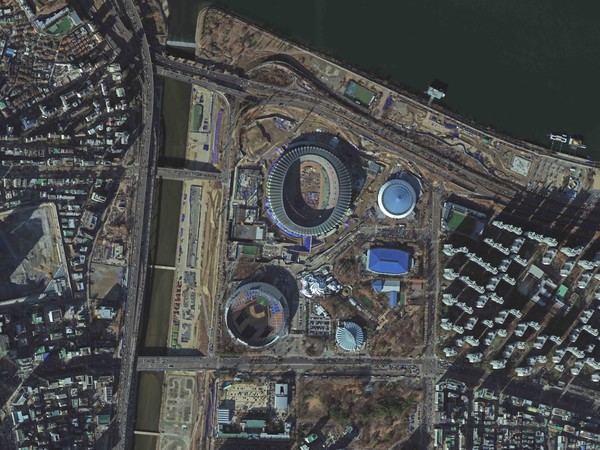 다목적7호가 촬영한 잠실 올림픽 경기장 모습 (사진=우주항공청) 