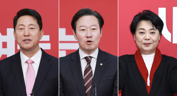 국민의힘 서울시장 후보 (왼쪽부터)오세훈·박수민·윤희숙 (사진=국민의힘 제공 / 시사뉴스피플 편집)