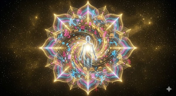 인간 무의식을 탐험하는 알고리즘을 '무의식의 도서관'이라는 독창적인 형상 담아 낸 것으로, 소용돌이치는 데이터 입자들이 개인의 자아와 결합하여 거대한 정보의 우주를 형성하는 과정을 시각적으로 표현하였다. 이는 바이트댄스가 추구하는 정보 개인화 혁명의 비전을 상징한다.